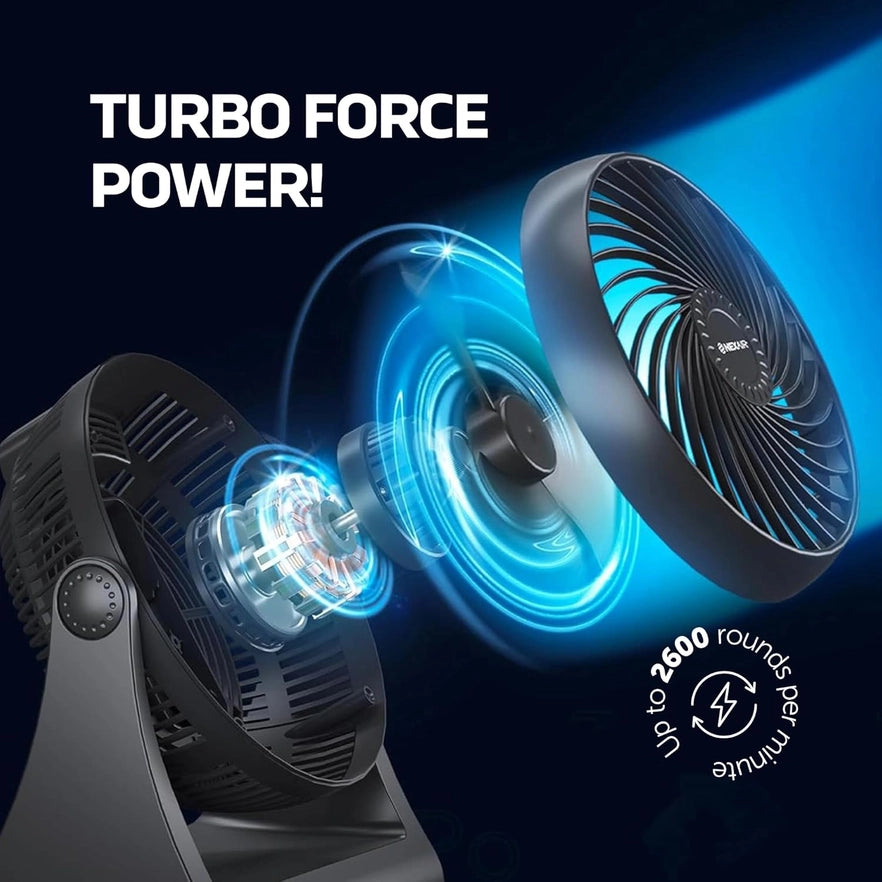NEXAIR Classic 8-Inch Turbo Force Air Circulator Fan
