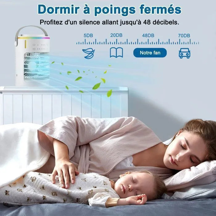BRILLSTEN Portable Air Conditioning Fan 600ML USB