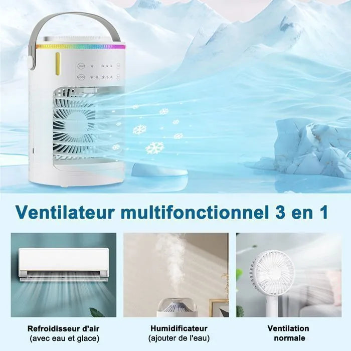 BRILLSTEN Portable Air Conditioning Fan 600ML USB