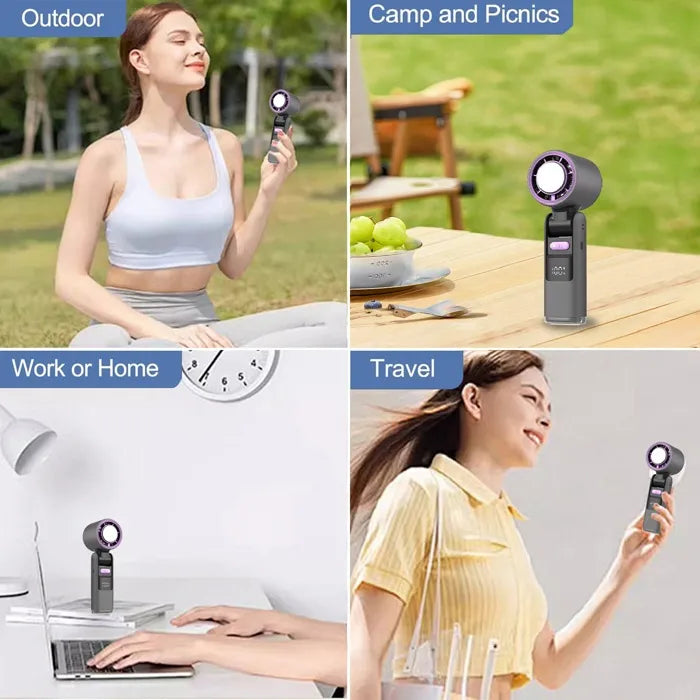 Portable Foldable Turbo Fan, 100 Adjustable Speeds